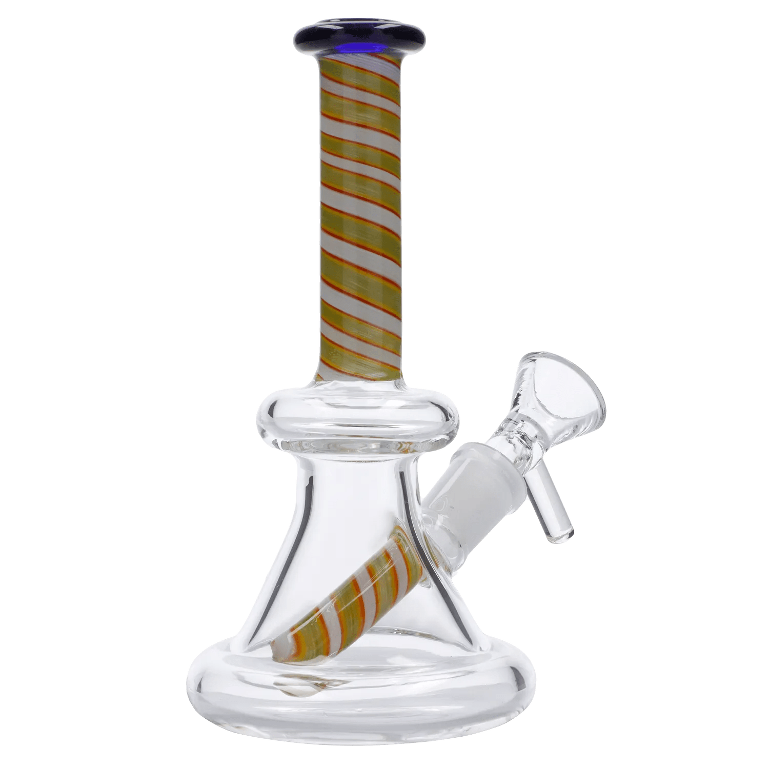 Valiant Each Water Pipe Spiral Perc w/Bowl-Assorted-6" Bongs