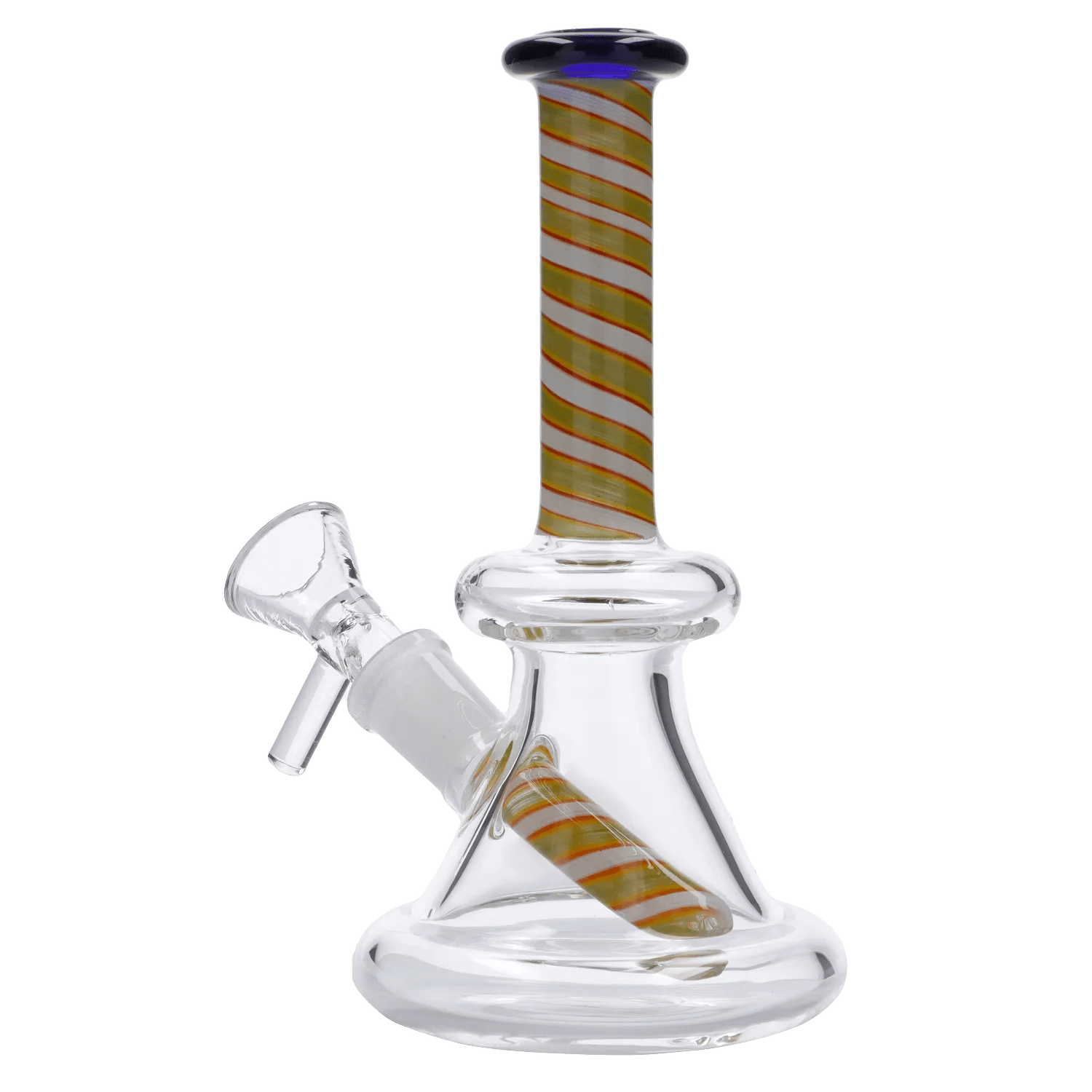 Valiant Each Water Pipe Spiral Perc w/Bowl-Assorted-6" Bongs