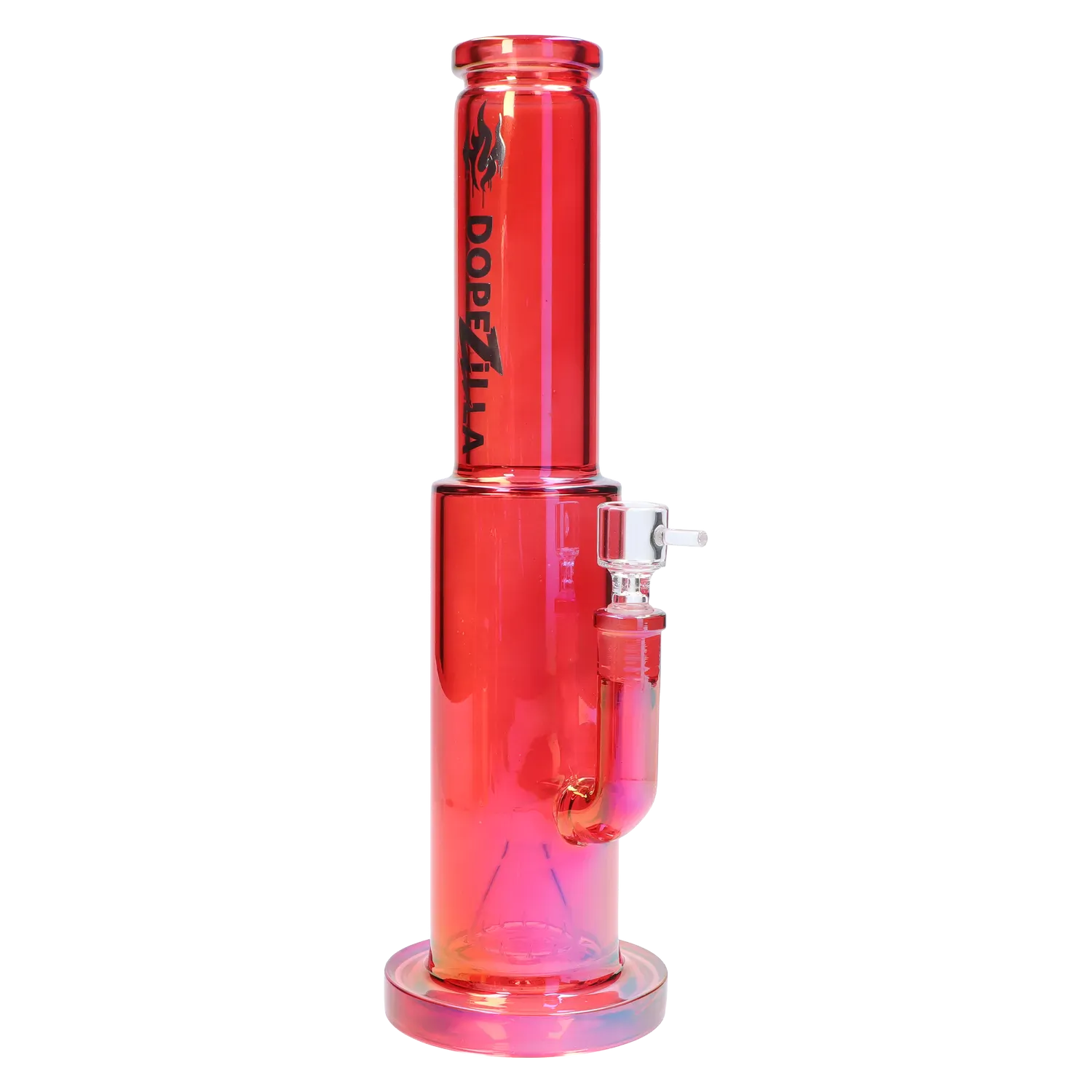 Dopezilla Each Dopezilla Elemental Dragon Straight Tube Water Pipe 13 in. Red Accessories