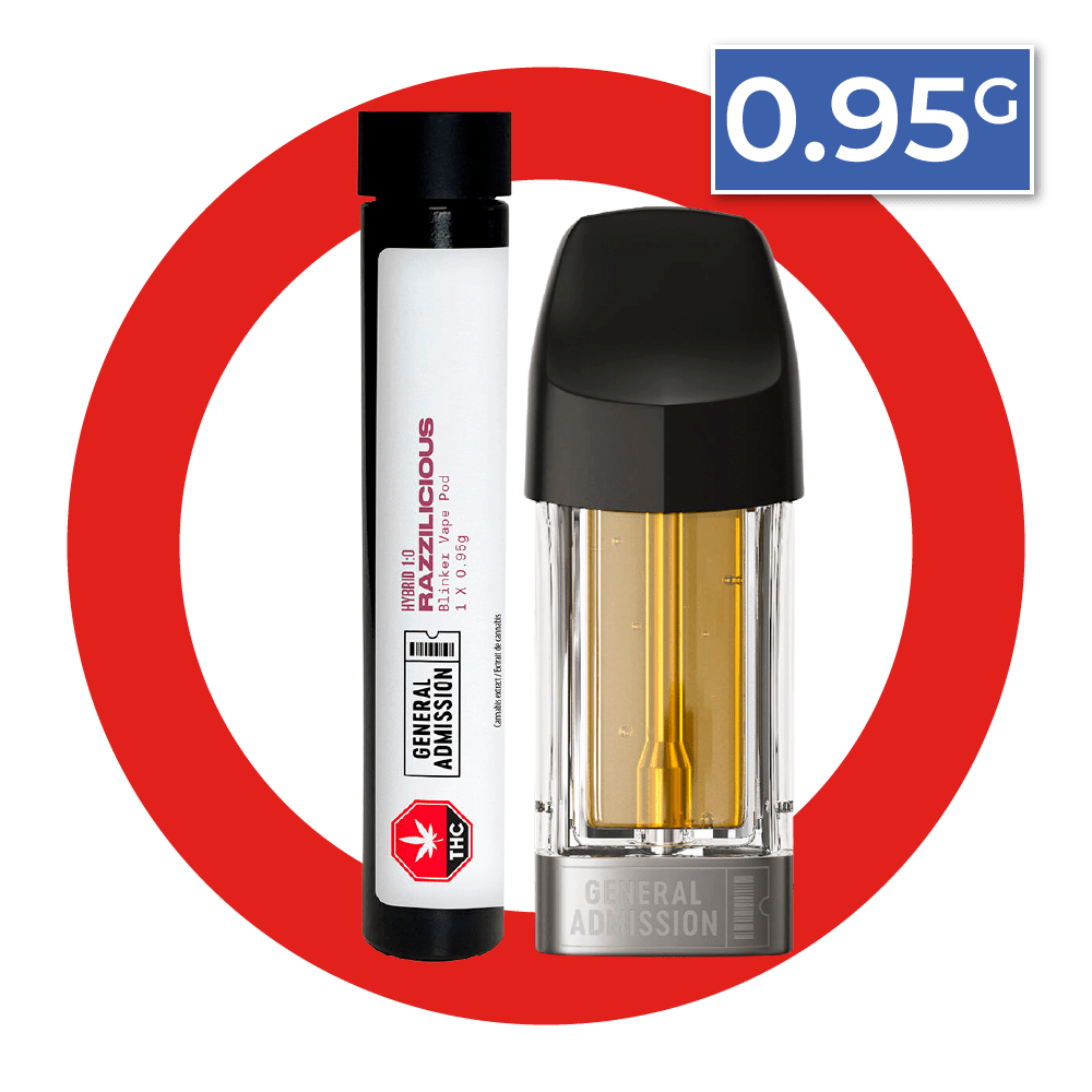 General Admission Razzilicious Blinker Vape 0.95g: Lowest Price | Canna Cabana General Admission Razzilicious Blinker Vape 0.95g: Lowest Price | Canna Cabana