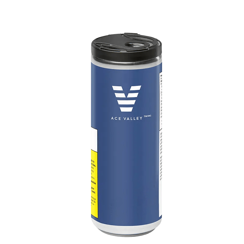 Front view of the Lust Cherry Rose Gummies packaging, a cylindrical container with a white label and dark text.