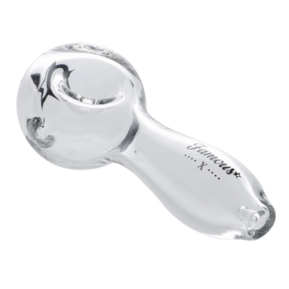 Famous X Each Famous X Spoon Pipe - Clear - 4in | Canna Cabana Handpipes