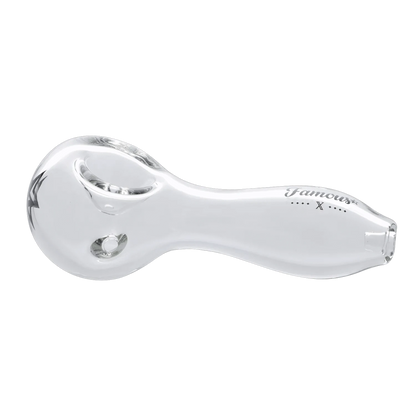 Famous X Each Famous X Spoon Pipe - Clear - 4in | Canna Cabana Handpipes