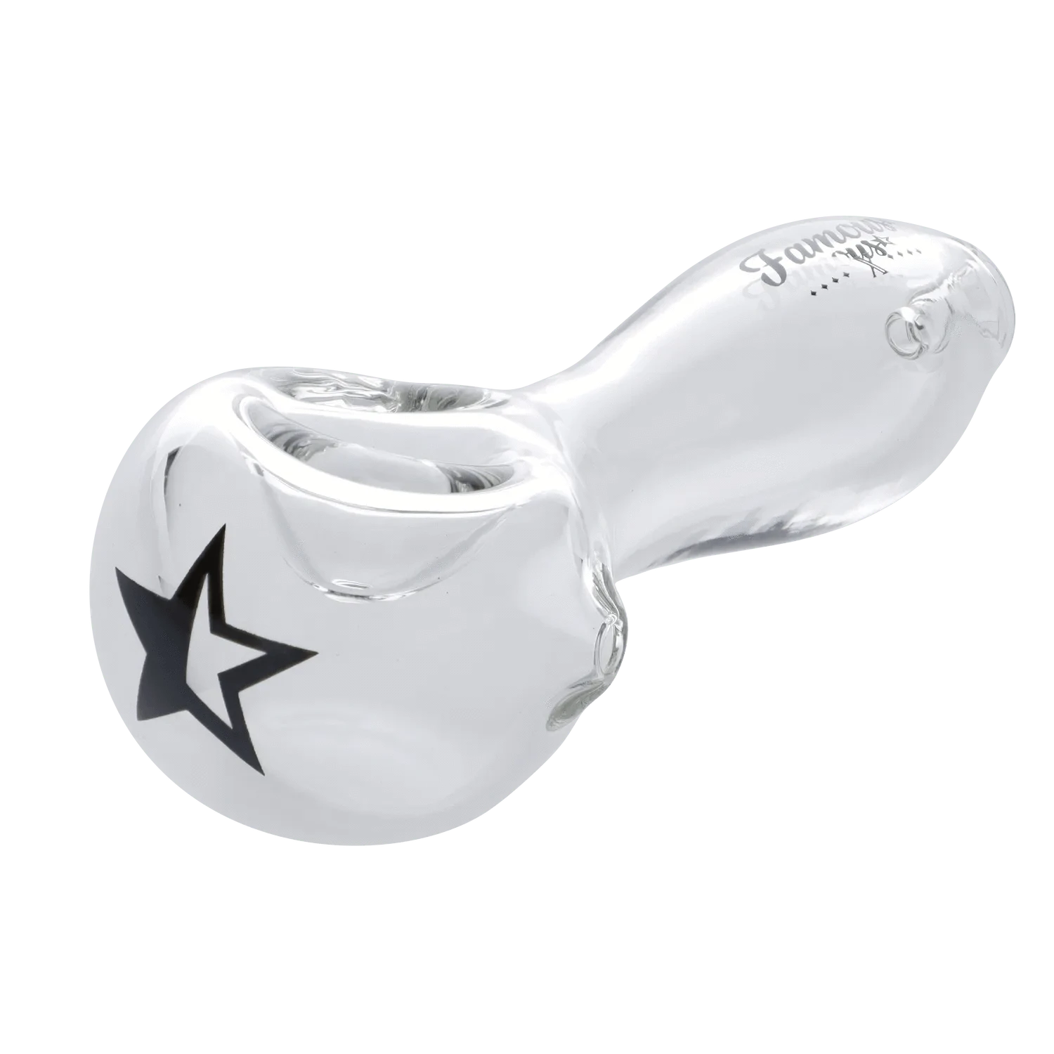 Famous X Each Famous X Spoon Pipe - Clear - 4in | Canna Cabana Handpipes