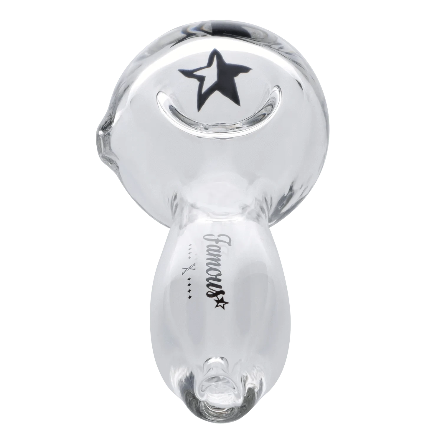 Famous X Each Famous X Spoon Pipe - Clear - 4in | Canna Cabana Handpipes