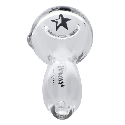 Famous X Each Famous X Spoon Pipe - Clear - 4in | Canna Cabana Handpipes
