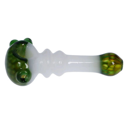 Valiant Each Valiant Wonderland Glass Pipe White & Green 4.5 Handpipes
