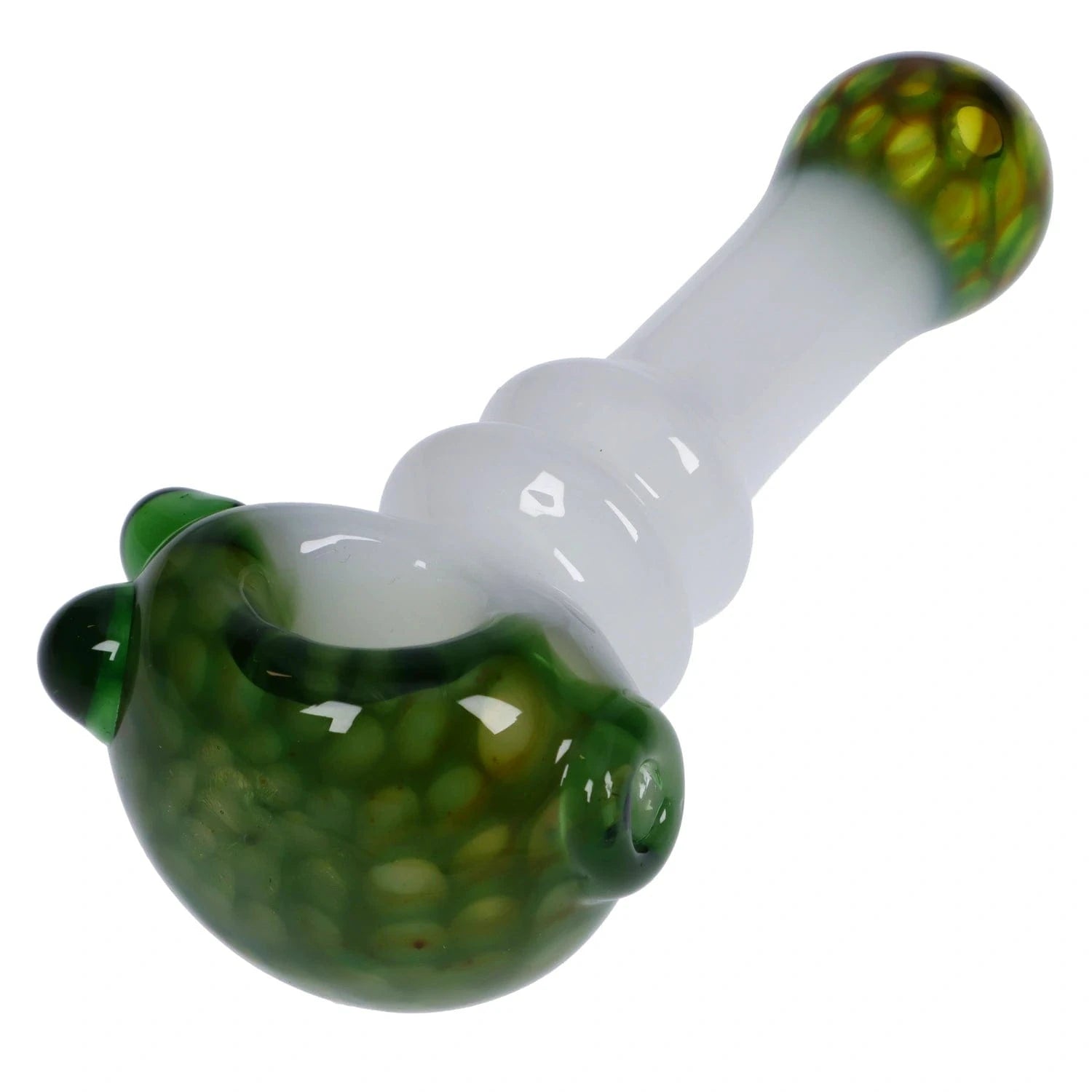 Valiant Each Valiant Wonderland Glass Pipe White & Green 4.5 Handpipes
