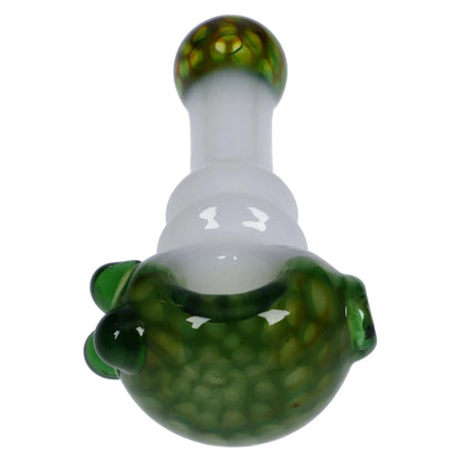 Valiant Each Valiant Wonderland Glass Pipe White & Green 4.5 Handpipes