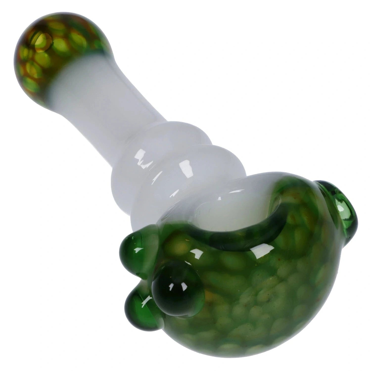 Valiant Each Valiant Wonderland Glass Pipe White & Green 4.5 Handpipes