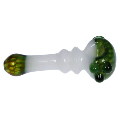Valiant Each Valiant Wonderland Glass Pipe White & Green 4.5 Handpipes