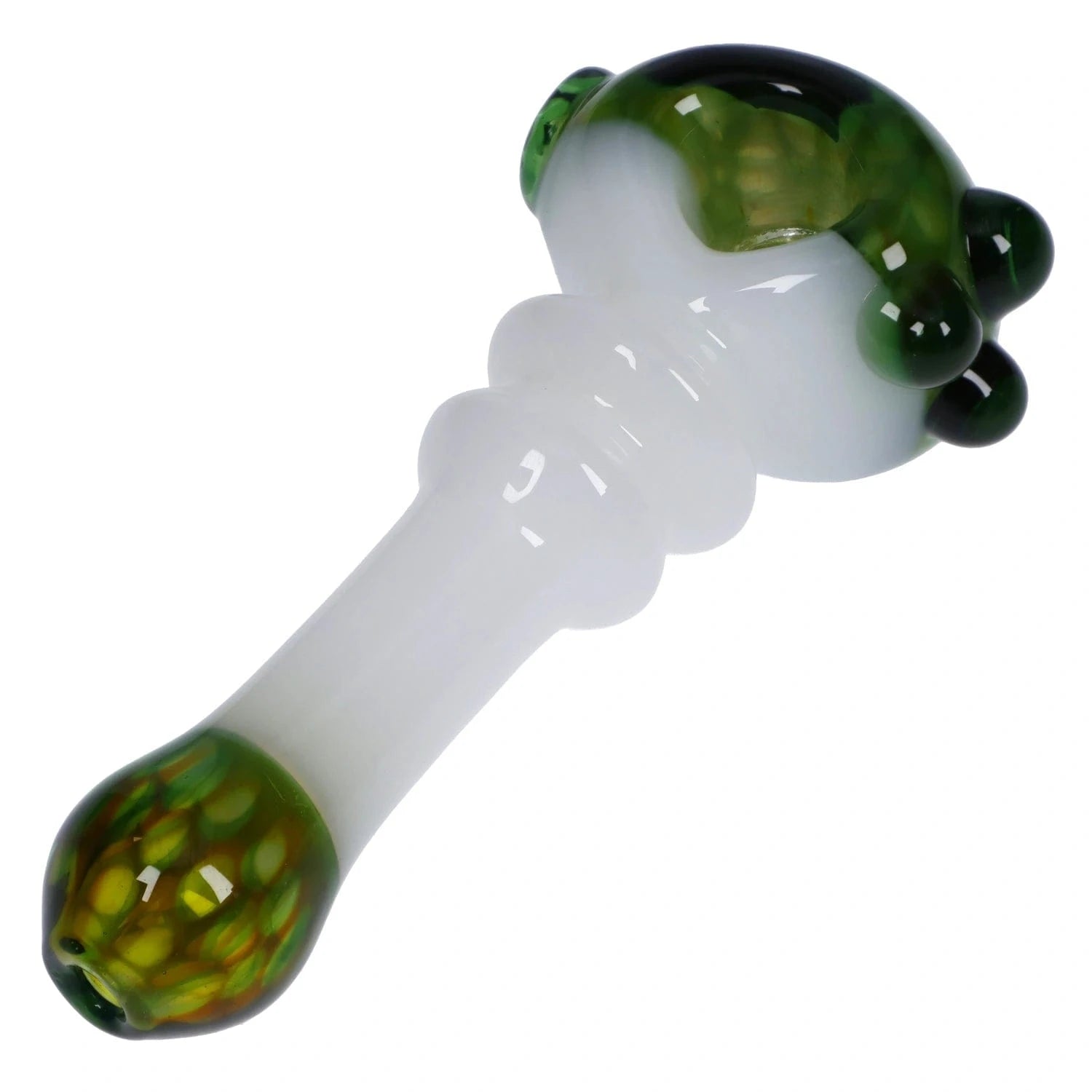 Valiant Each Valiant Wonderland Glass Pipe White & Green 4.5 Handpipes