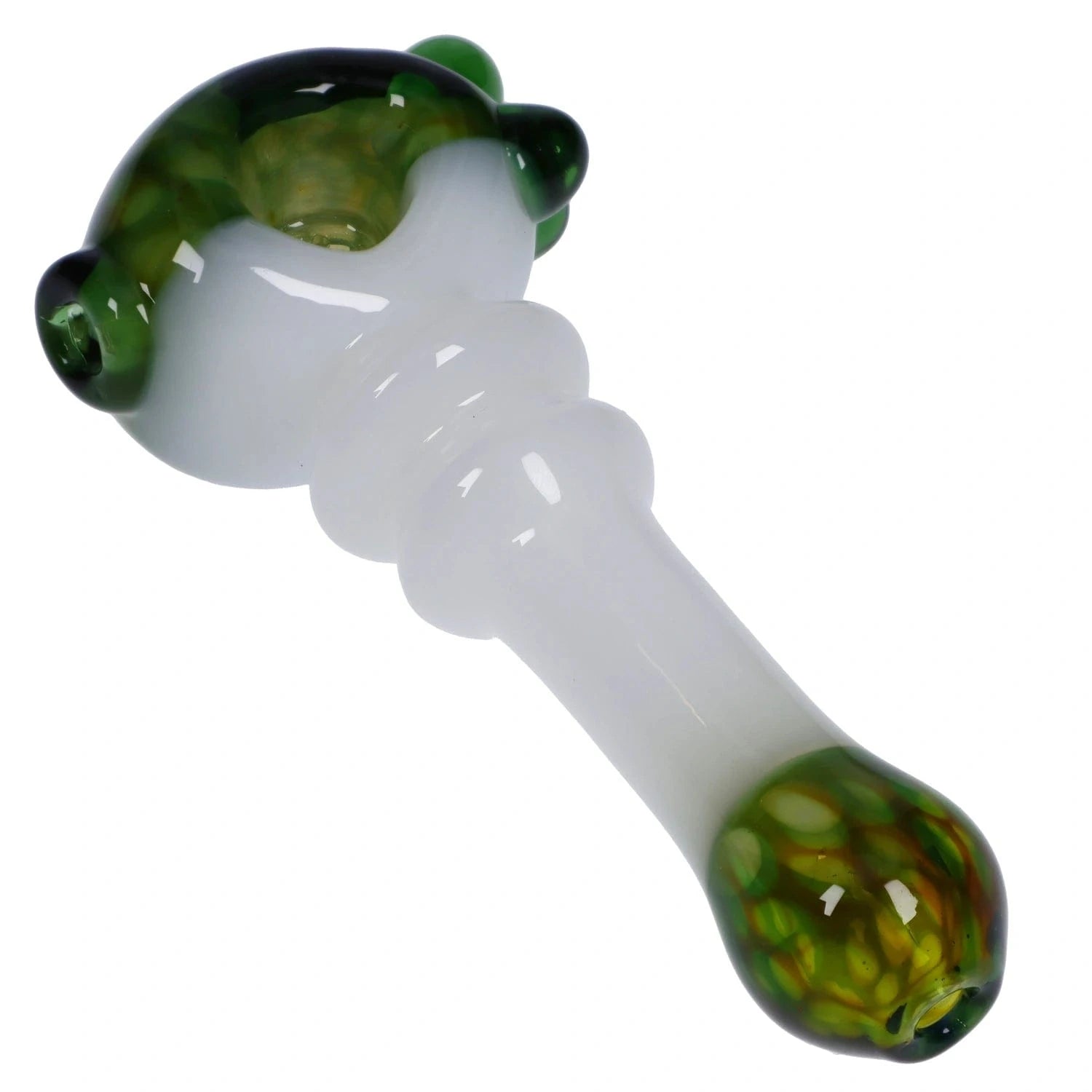 Valiant Each Valiant Wonderland Glass Pipe White & Green 4.5 Handpipes