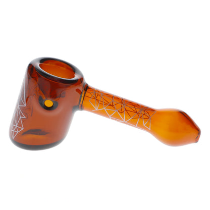 Famous Design Space Hammer Pipe-Amber-5 in.