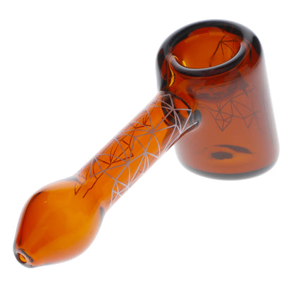 Famous Design Space Hammer Pipe-Amber-5 in.