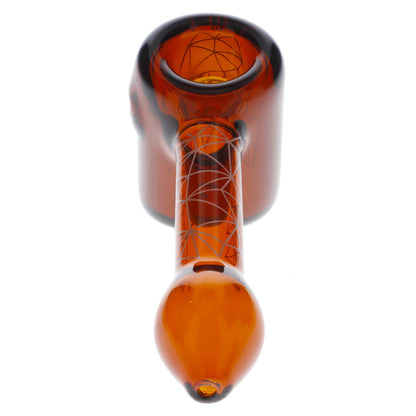 Famous Design Space Hammer Pipe-Amber-5 in.