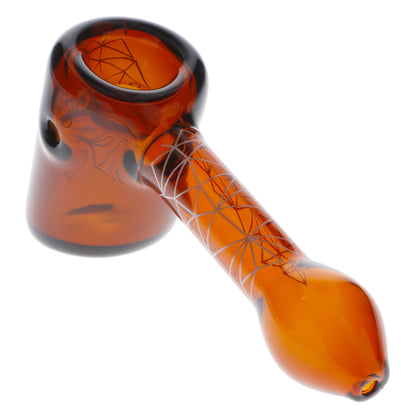 Famous Design Space Hammer Pipe-Amber-5 in.