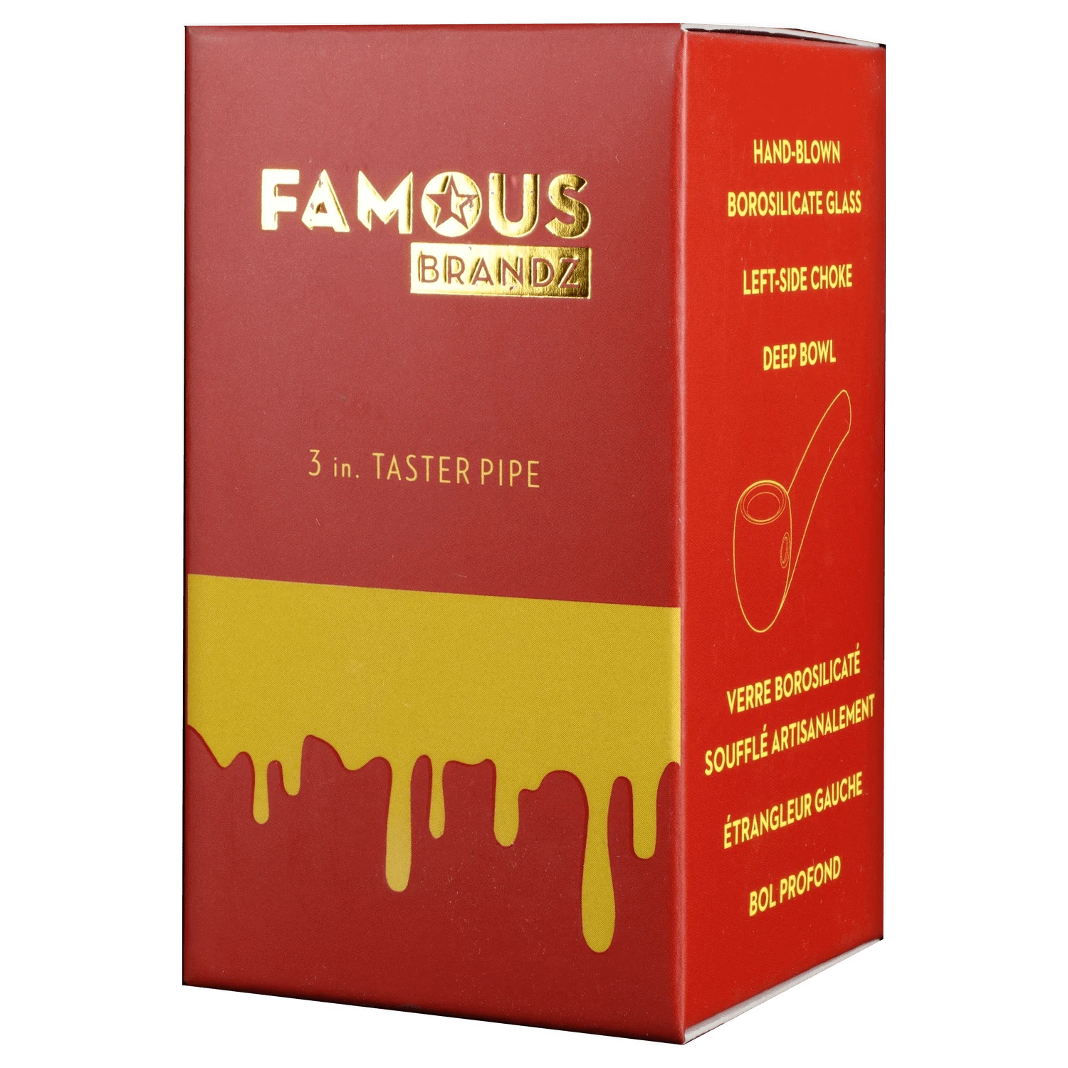 Famous Design Each Famous Design Surrender Taster Pipe - 3in | Canna Cabana Handpipes