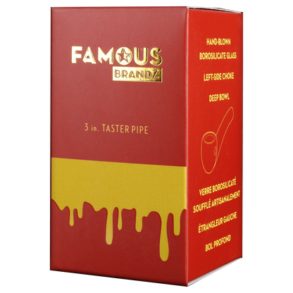 Famous Design Each Famous Design Surrender Taster Pipe - 3in | Canna Cabana Handpipes