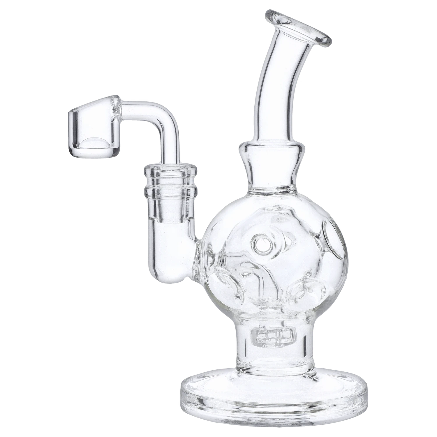 Valiant EACH Valiant VLT Bubbler Rig 7" Clear Quartz Water Pipe Accessories