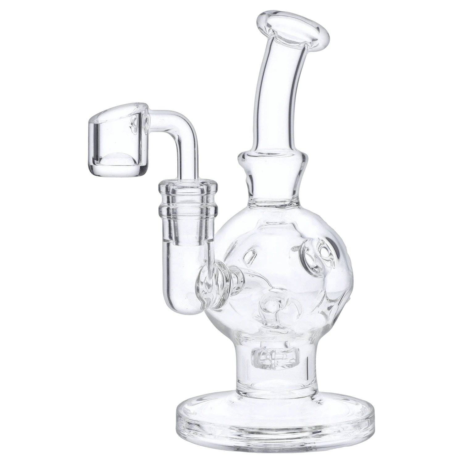 Valiant EACH Valiant VLT Bubbler Rig 7" Clear Quartz Water Pipe Accessories