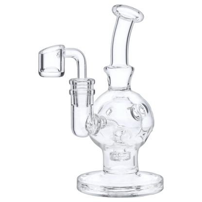Valiant EACH Valiant VLT Bubbler Rig 7" Clear Quartz Water Pipe Accessories