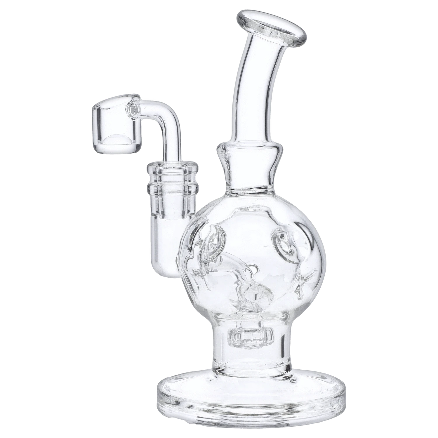 Valiant EACH Valiant VLT Bubbler Rig 7" Clear Quartz Water Pipe Accessories