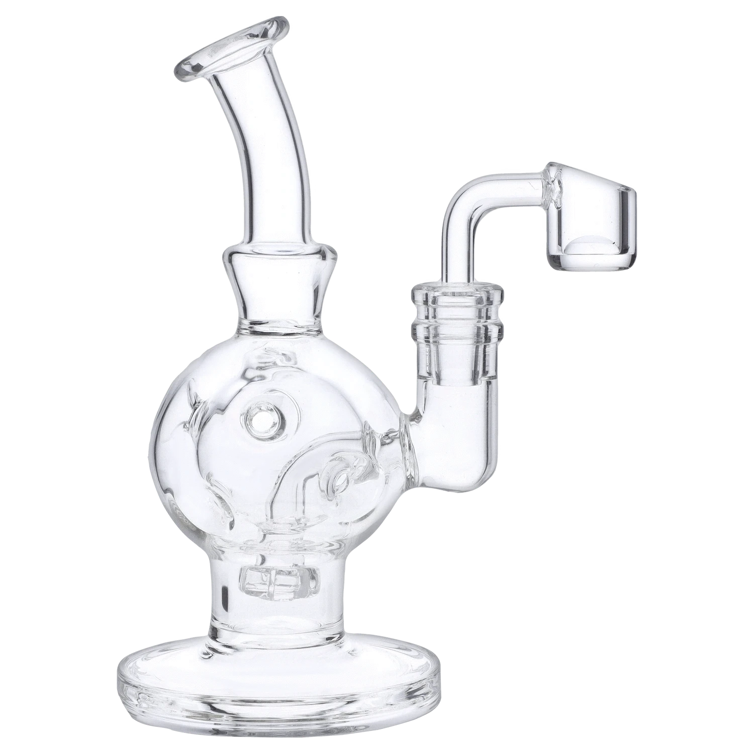Valiant EACH Valiant VLT Bubbler Rig 7" Clear Quartz Water Pipe Accessories