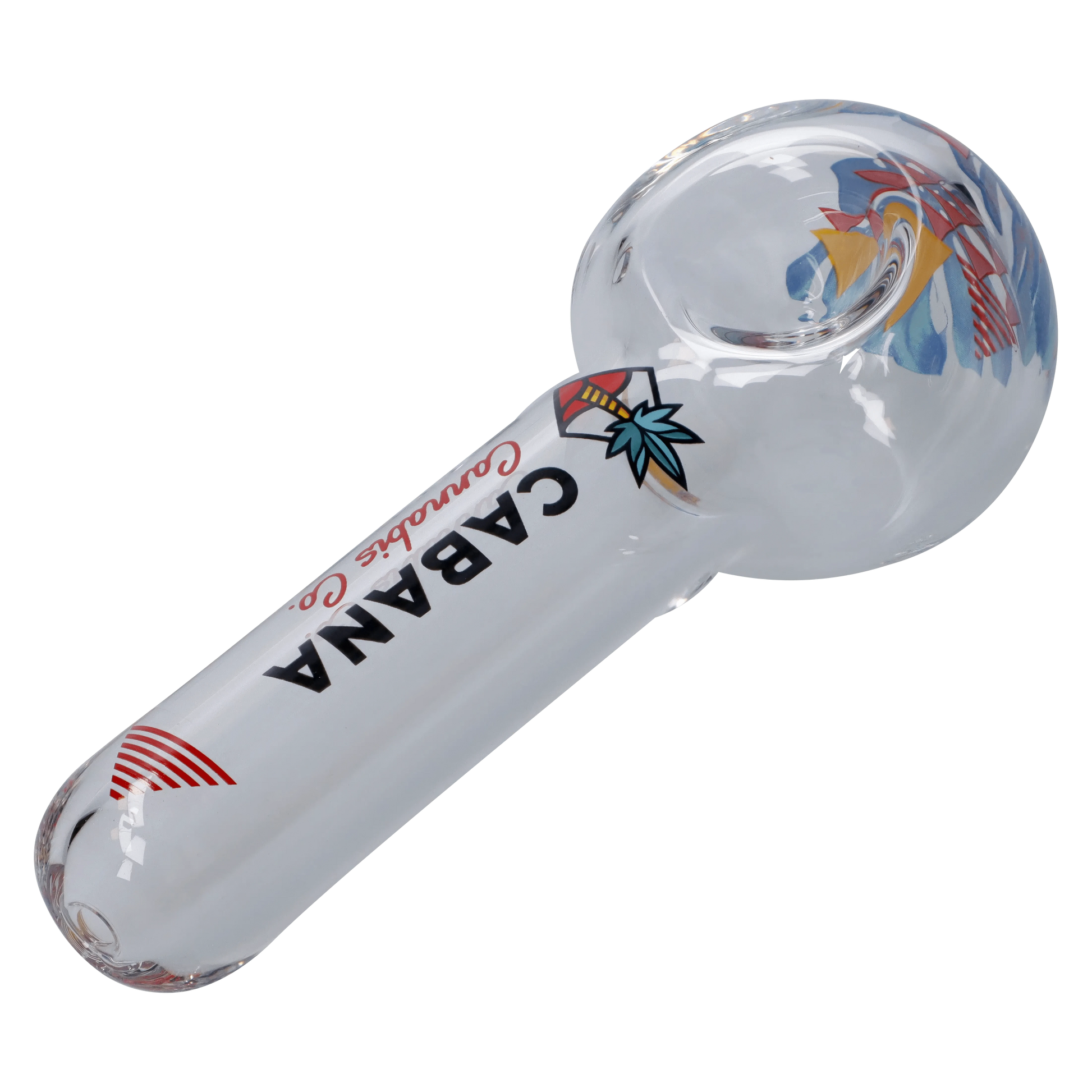 Cabana Cannabis Co. Each Cabana Cannabis Co. The Afterglow 5in Clear Spoon Hand Pipe Handpipes