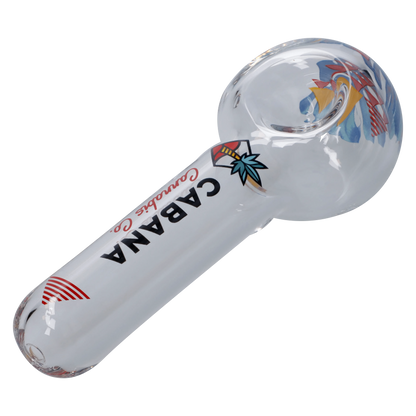 Cabana Cannabis Co. Each Cabana Cannabis Co. The Afterglow 5in Clear Spoon Hand Pipe Handpipes
