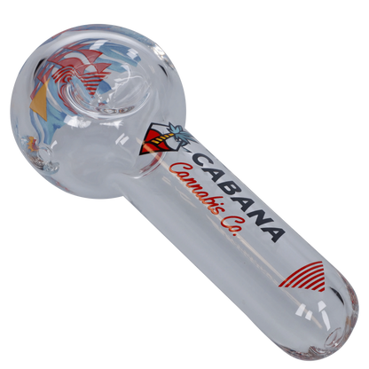 Cabana Cannabis Co. Each Cabana Cannabis Co. The Afterglow 5in Clear Spoon Hand Pipe Handpipes