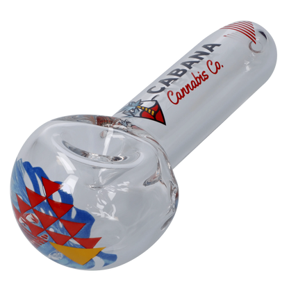 Cabana Cannabis Co. Each Cabana Cannabis Co. The Afterglow 5in Clear Spoon Hand Pipe Handpipes