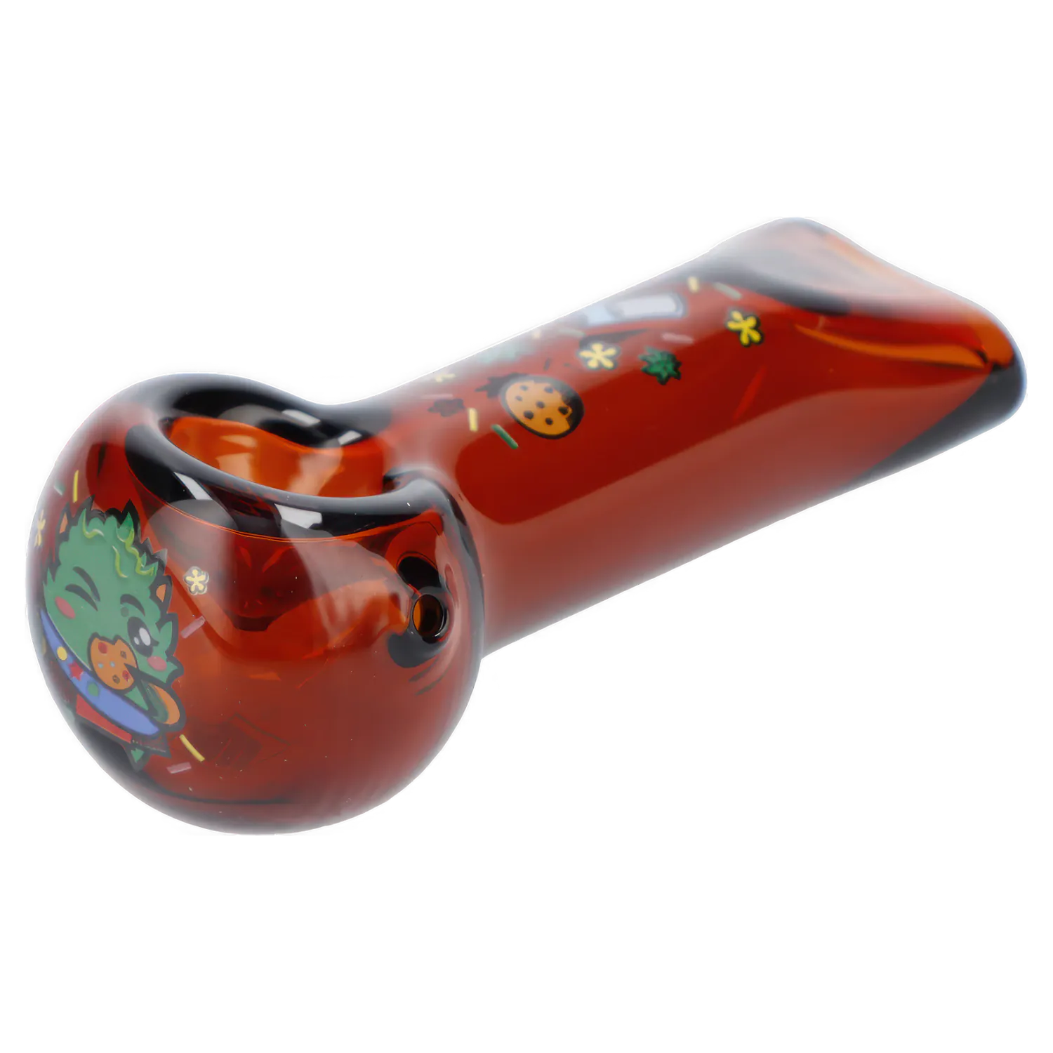 Wido Each Wido GSC Spoon Pipe, Transparent Amber, 4 | Canna Cabana Handpipes