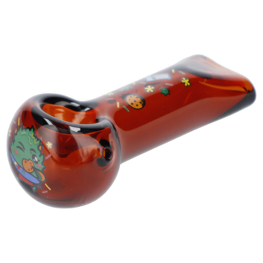 Wido Each Wido GSC Spoon Pipe, Transparent Amber, 4 | Canna Cabana Handpipes