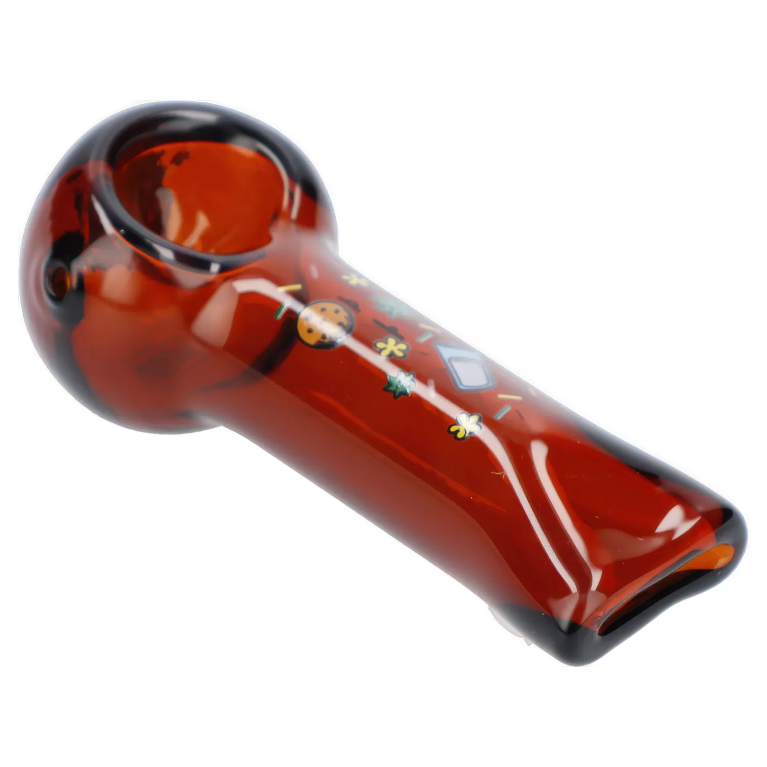 Wido Each Wido GSC Spoon Pipe, Transparent Amber, 4 | Canna Cabana Handpipes