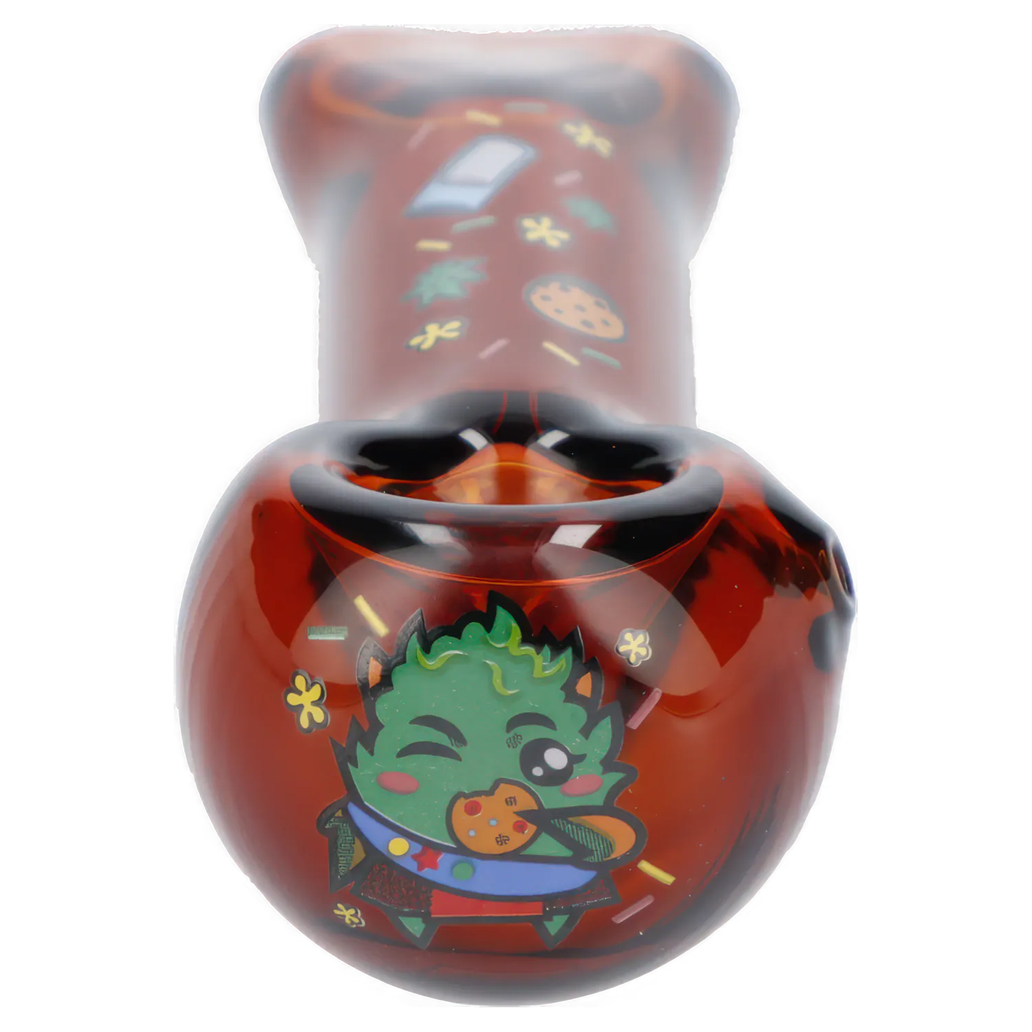 Wido Each Wido GSC Spoon Pipe, Transparent Amber, 4 | Canna Cabana Handpipes