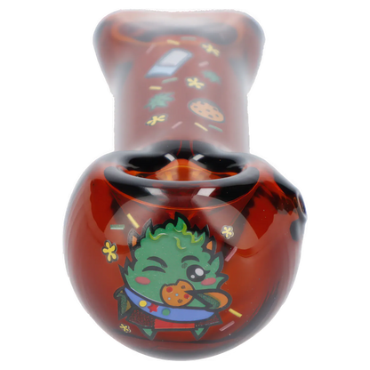 Wido Each Wido GSC Spoon Pipe, Transparent Amber, 4 | Canna Cabana Handpipes