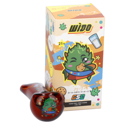 Wido Each Wido GSC Spoon Pipe, Transparent Amber, 4 | Canna Cabana Handpipes