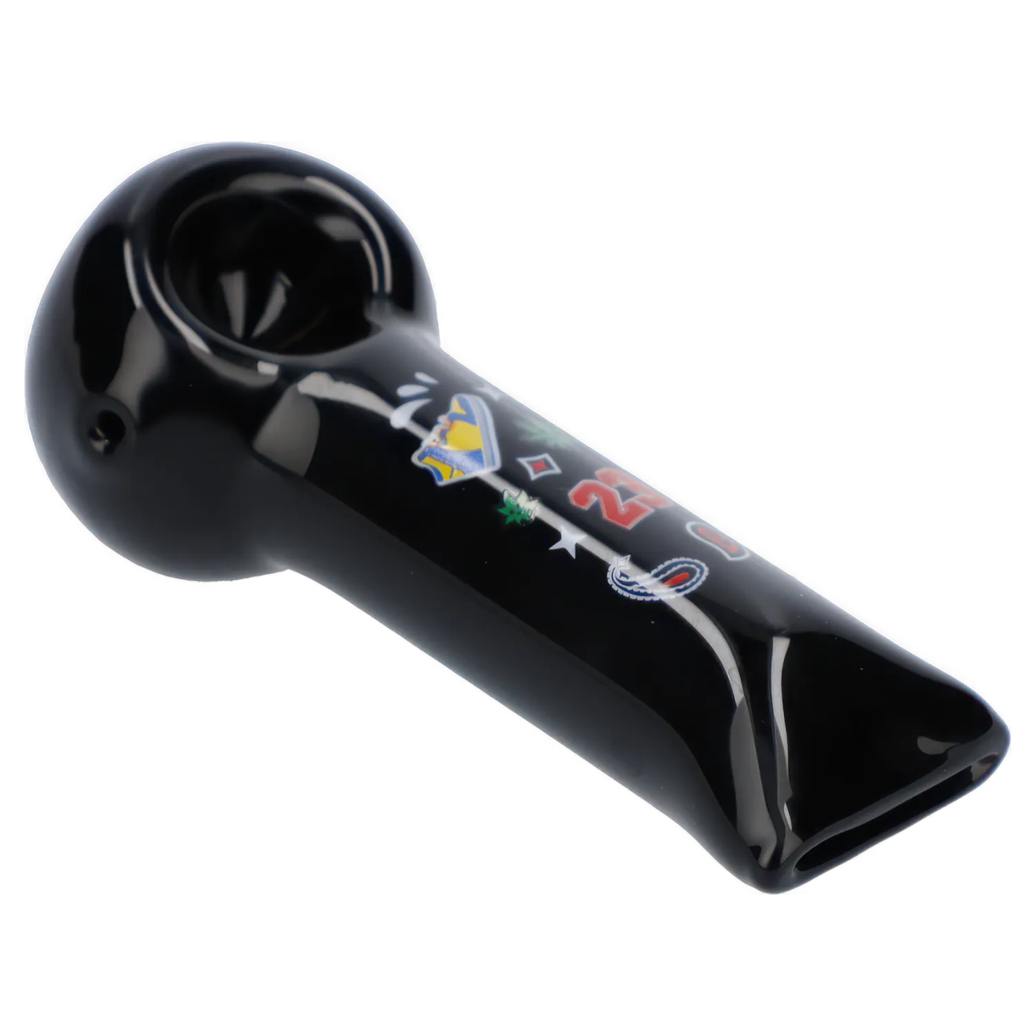 Wido Each Wido OG Kush 4" Black Glass Spoon Pipe | Canna Cabana Handpipes