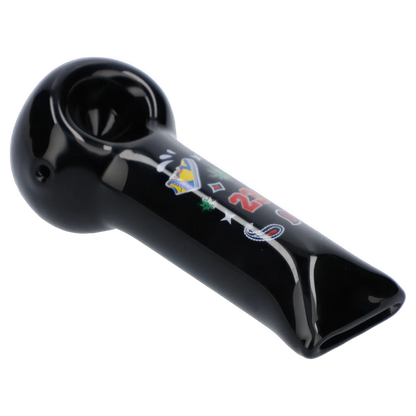 Wido Each Wido OG Kush 4" Black Glass Spoon Pipe | Canna Cabana Handpipes