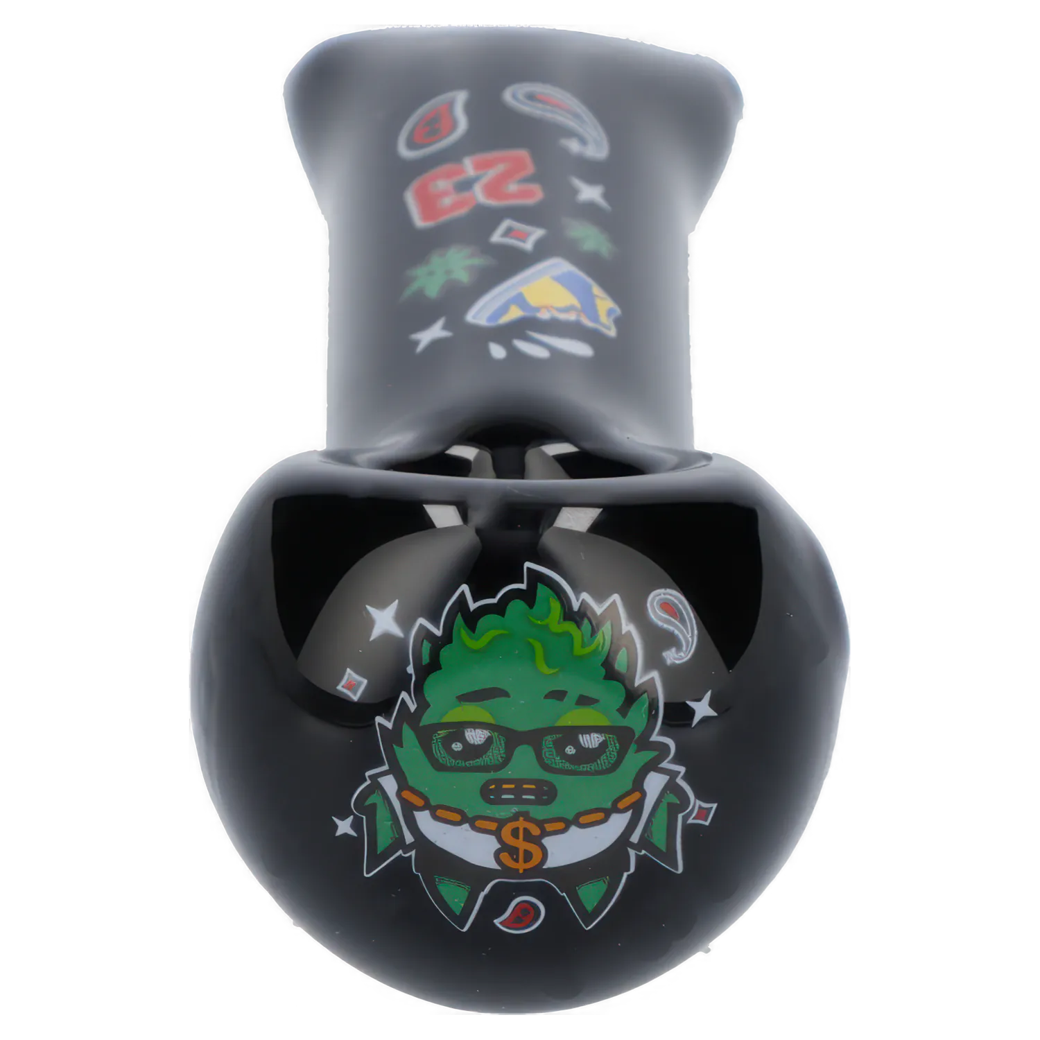 Wido Each Wido OG Kush 4" Black Glass Spoon Pipe | Canna Cabana Handpipes