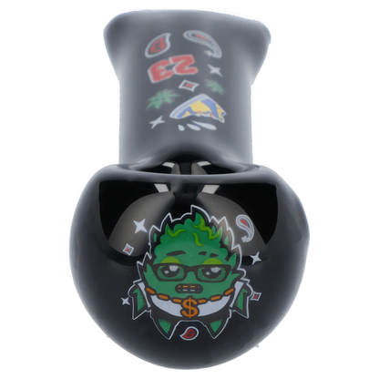 Wido Each Wido OG Kush 4" Black Glass Spoon Pipe | Canna Cabana Handpipes