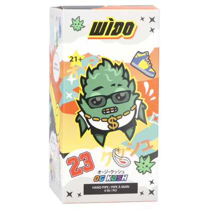 Wido Each Wido OG Kush 4" Black Glass Spoon Pipe | Canna Cabana Handpipes