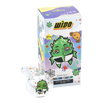 Wido Each Wido White Wido Spoon Pipe Clear 4in. | Canna Cabana Handpipes
