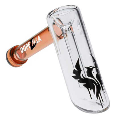 Dopezilla Each Dopezilla Phoenix Amber 5in Glass Hammer Bubbler Pipe Handpipes