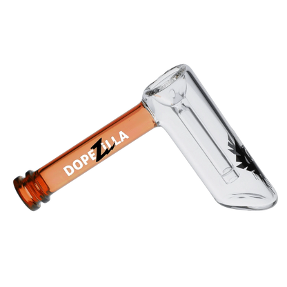 Dopezilla Each Dopezilla Phoenix Amber 5in Glass Hammer Bubbler Pipe Handpipes