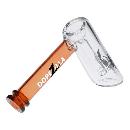 Dopezilla Each Dopezilla Phoenix Amber 5in Glass Hammer Bubbler Pipe Handpipes