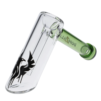 Dopezilla Each Dopezilla Phoenix Bubbler, 5in Green Glass Pipe Handpipes