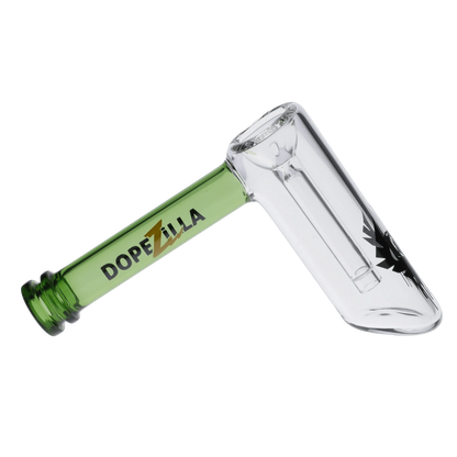 Dopezilla Each Dopezilla Phoenix Bubbler, 5in Green Glass Pipe Handpipes
