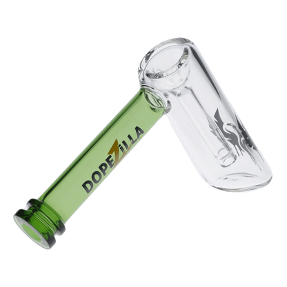 Dopezilla Each Dopezilla Phoenix Bubbler, 5in Green Glass Pipe Handpipes